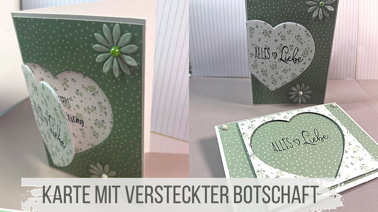 Karte mit versteckter Botschaft-Action Bastelmaterial