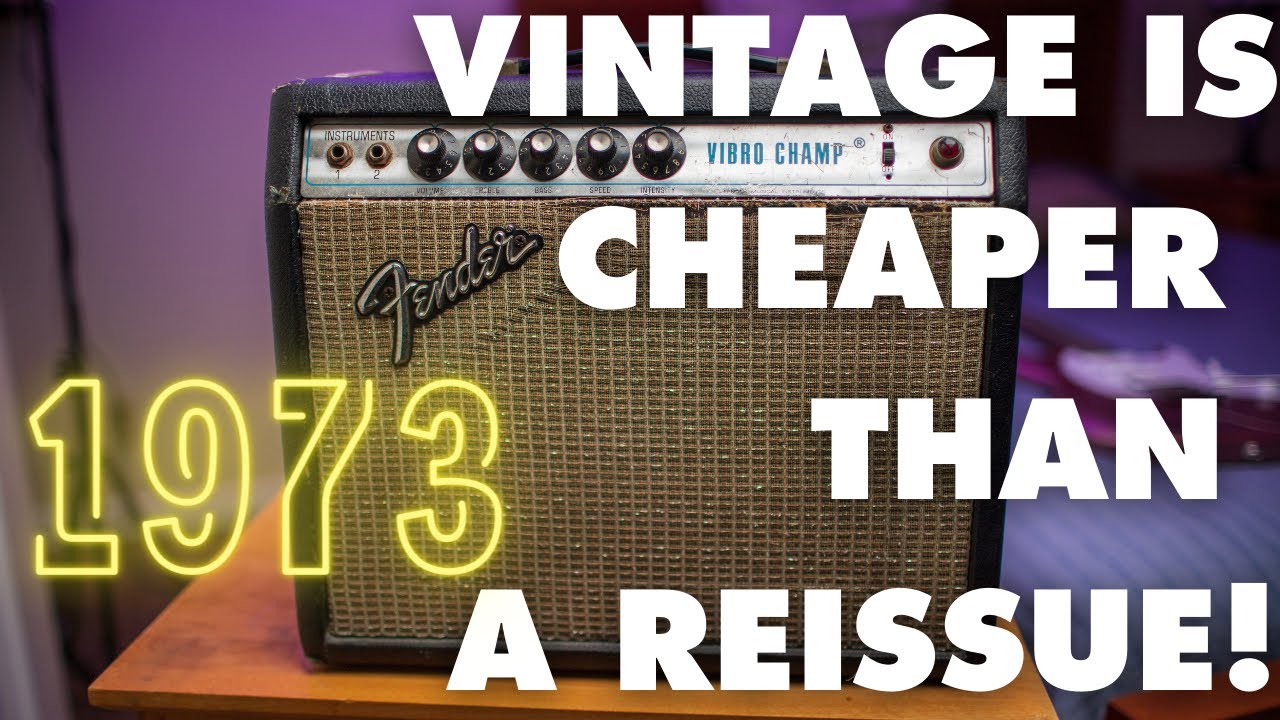 You can buy an original 1973 Fender Vibro Champ cheaper than a reissue, but should you though?