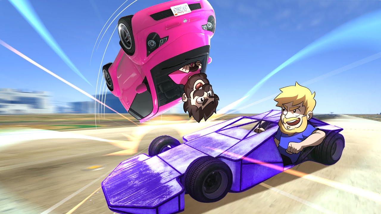 Ramp Car Vs. Tiny Cars In GTA 5!