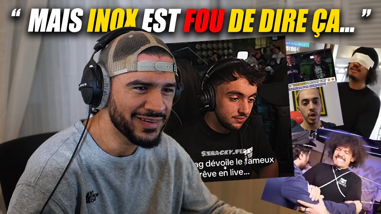 Amine r&eacute;agit aux meilleurs moments du Stream For Humanity 2 (Inox, Theodora, Kameto, PNL,...)