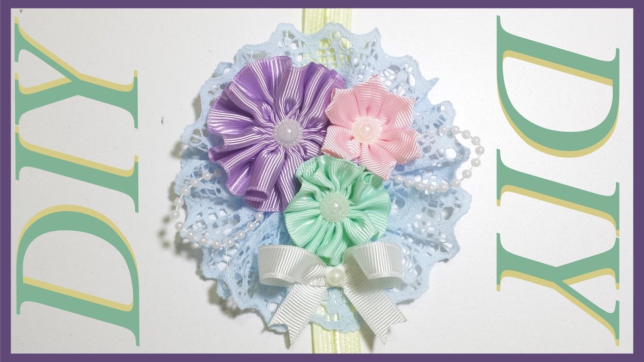 Como Hacer Lazos DIY #40 Tocado para Bebes