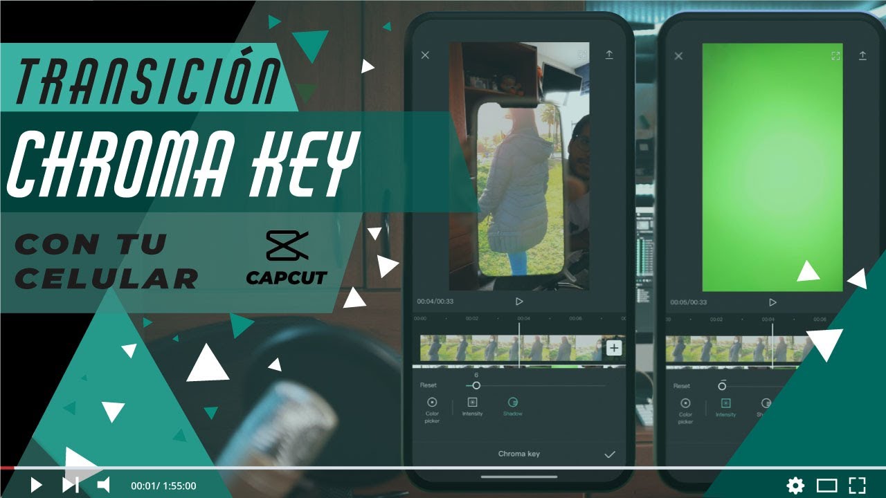 TRANSICIÓN CON CHROMA KEY USANDO TU CELULAR 📲 APP: CAPCUT