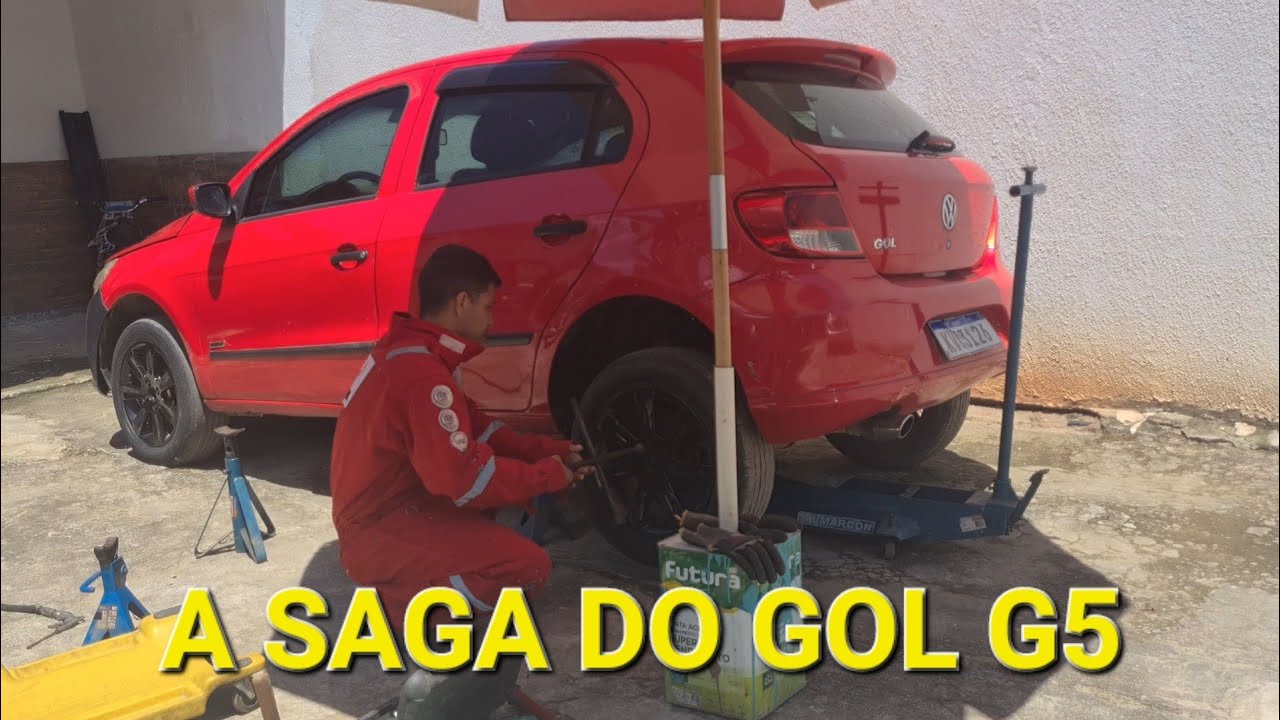 troca da bucha do eixo traseiro do gol G5