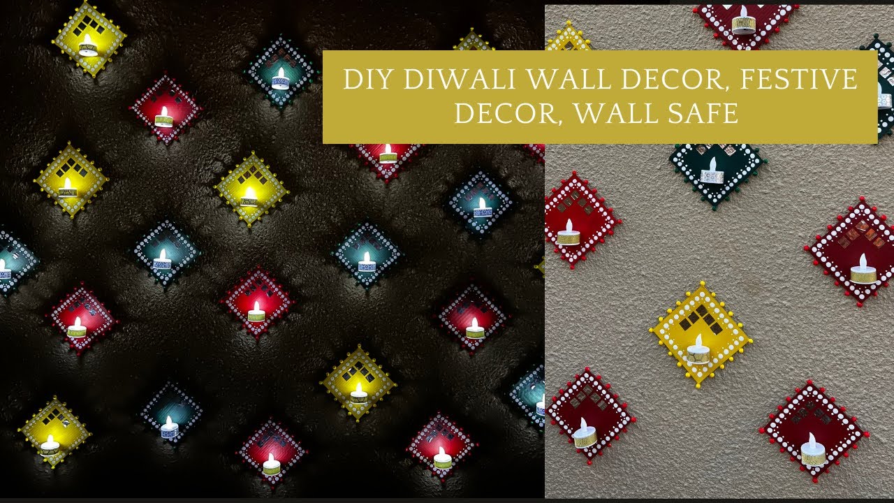 Diwali Wall Hanging Decor | Tea Light Candle Holder | Indoor or Outdoor Decor For Diwali