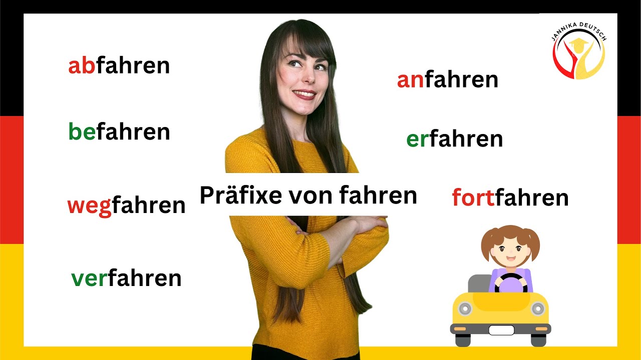 Alle Pr&auml;fixe von fahren // German class #learngerman #deutschlernen #deutschkurs #germancourse