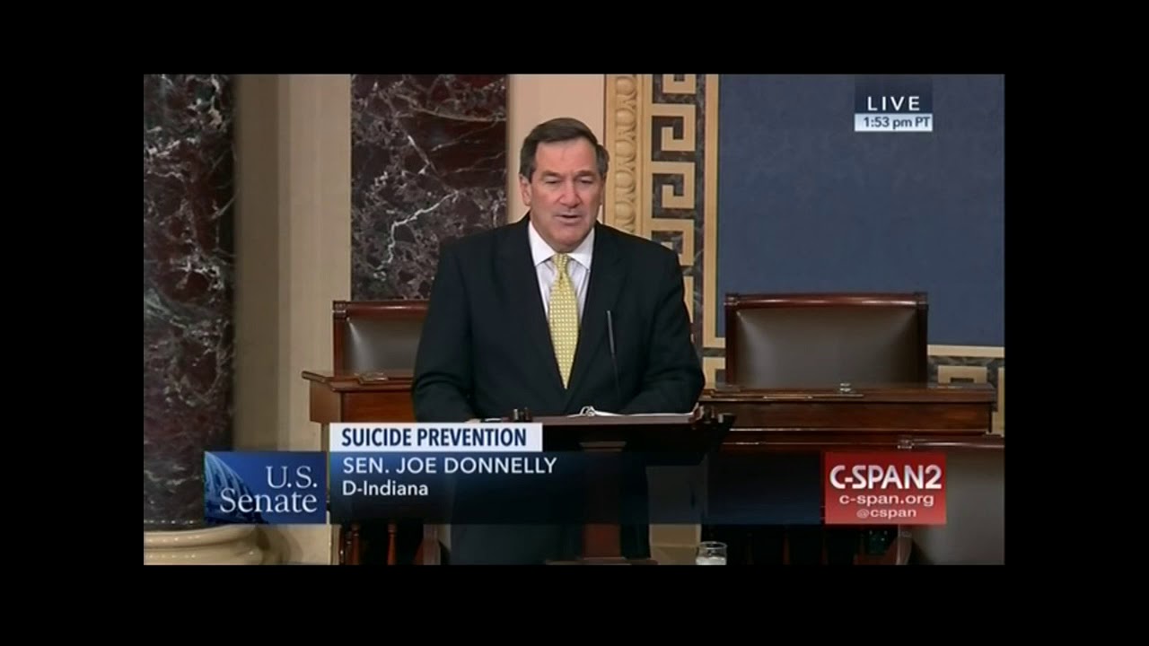 Donnelly Observes Suicide Prevention Month with Senate Speech