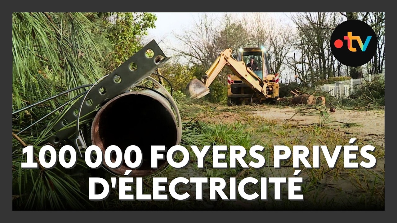 Tempête Nils : 100 000 foyers privés d'électricité