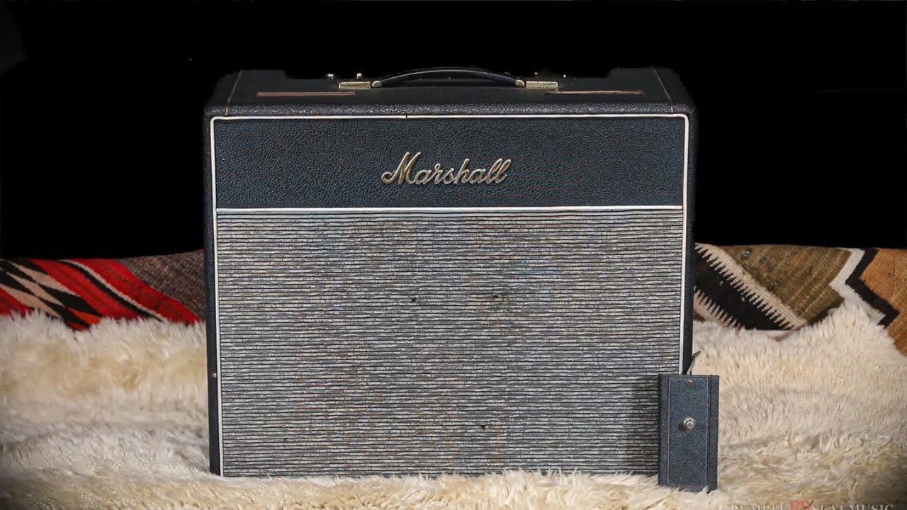 Demo of a 1966 Marshall 2x10 Model 1958 Amplifier for sale in the Marketplace on PureVintage.com