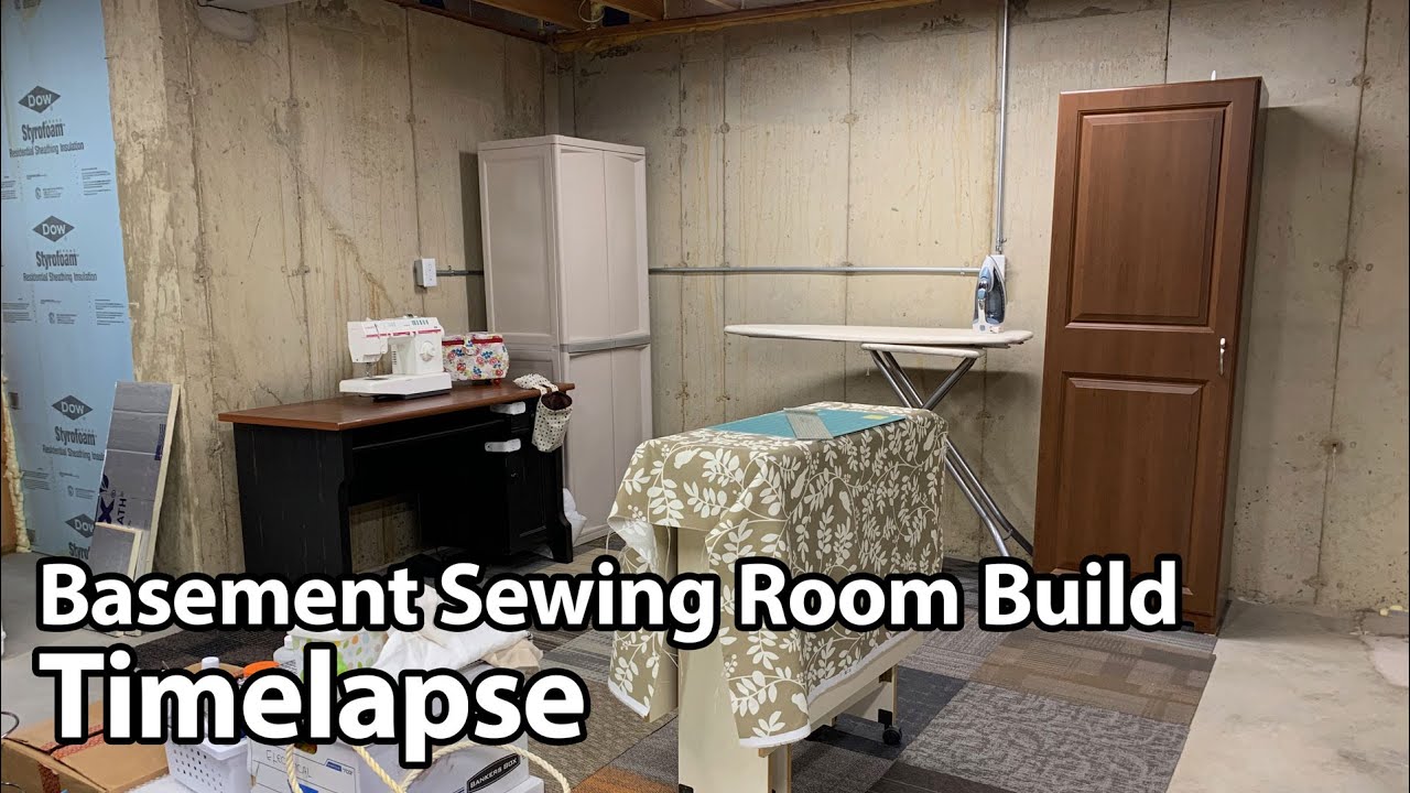 Basement Sewing Room Build Timelapse