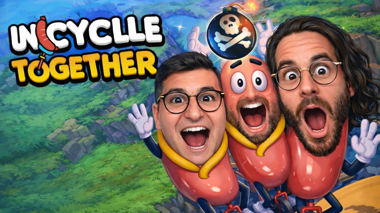 DES SAUCISSES🌭, UNE BOMBE 💣, DES FOUS DU BUS ! #UnicycleTogether