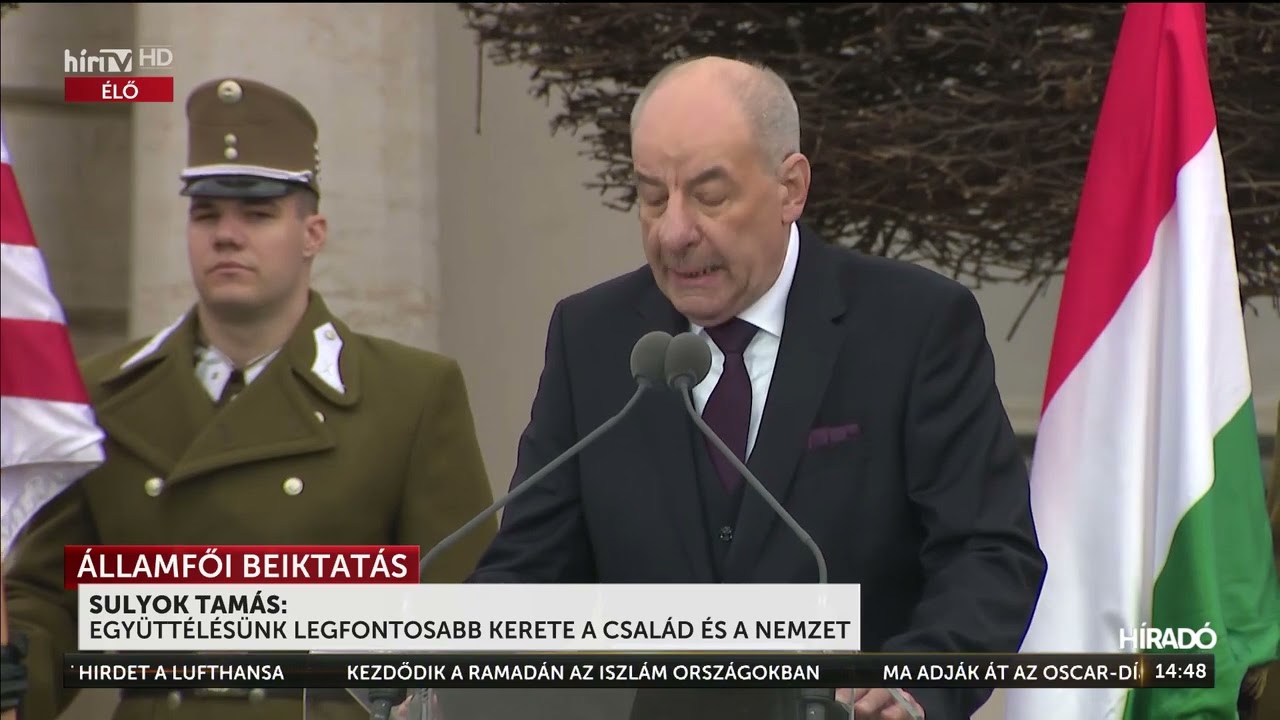 Államfői beiktatás - Sulyok Tamás beszéde - HÍR TV