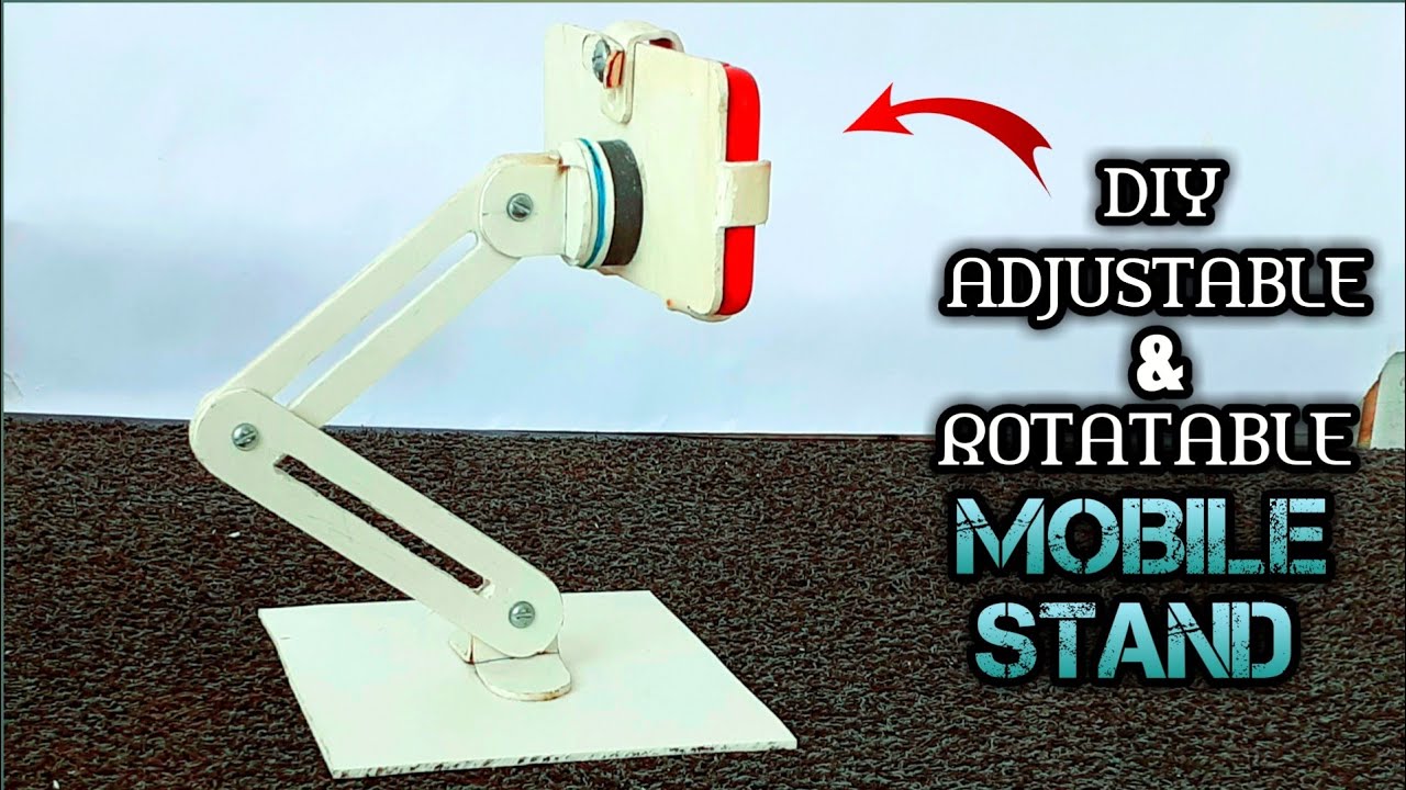 How to make an adjustable mobile stand / DIY MOBILE STAND FROM PVC PIPE
