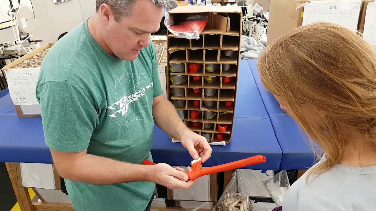 Performance Design parachute factory tour. Making skydiving parachutes.
