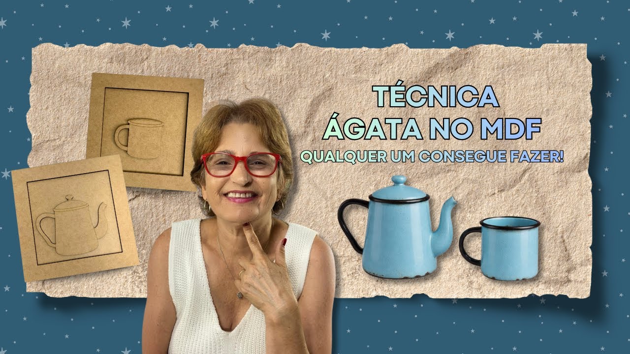 Técnica Ágata no MDF: qualquer um consegue fazer! | Convite Especial