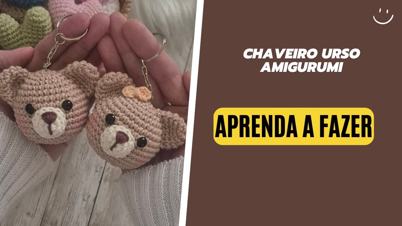 CHAVEIRO URSO AMIGURUMI