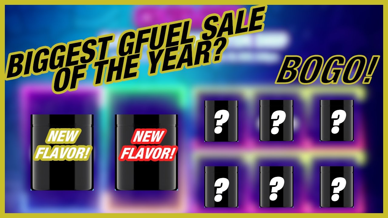 GFUEL BLACK FRIDAY BOGO ANNOUNCEMENT + NEW FLAVORS!
