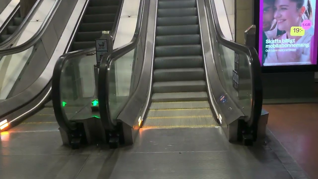 Sweden, Stockholm Central Station / T-Centralen Subway Station, 3X escalator