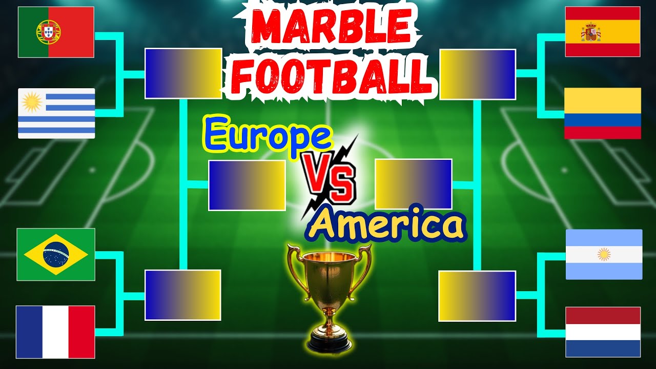 Europe vs America Returns! 🌍⚽ | Marble Football Knockout Tournament