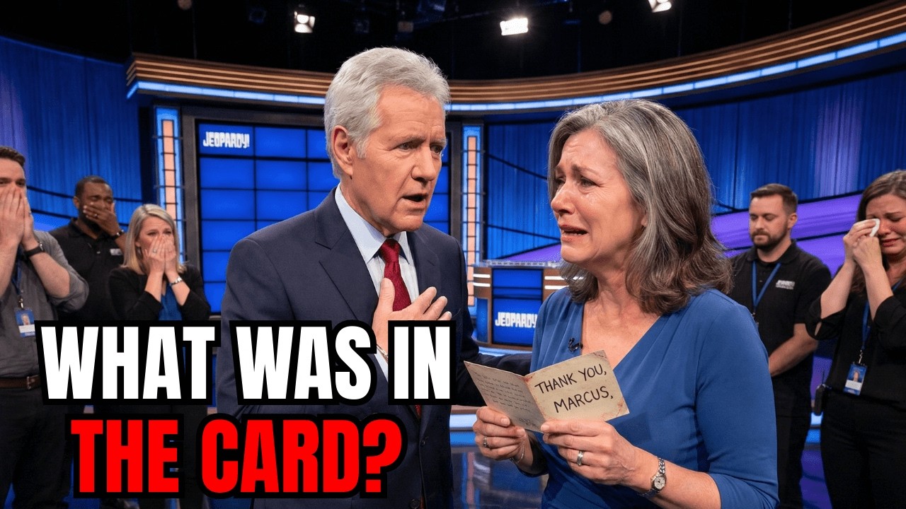 Alex Trebek Freezes When Woman Hands Him a Card That Reveals What His Words Did Years Ago
