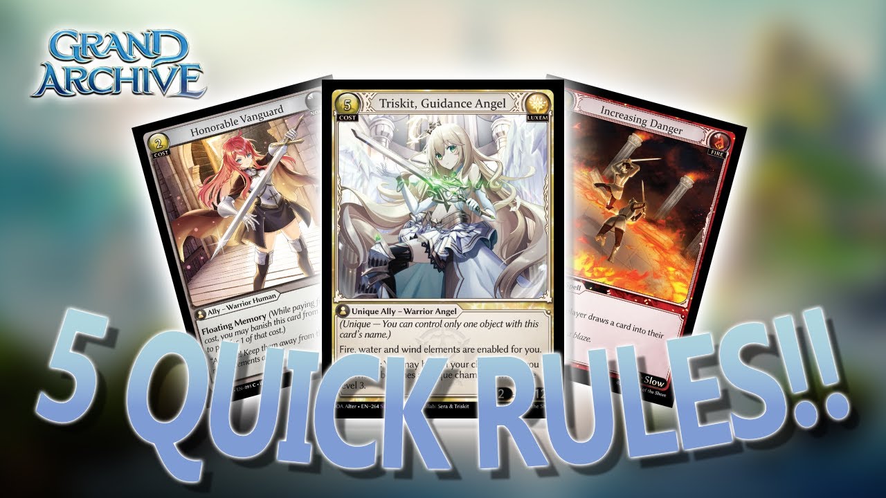 5 Quick but Important Rules | Grand Archive TCG