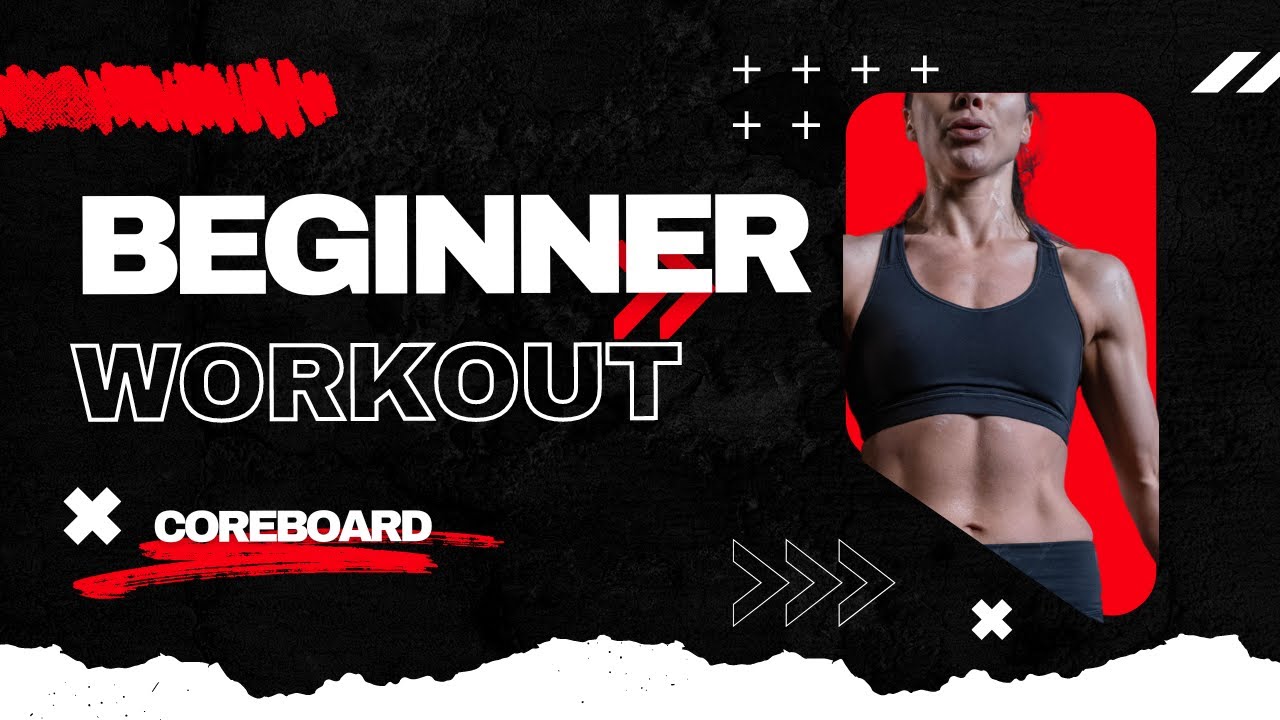 10 MIN BEGINNER AB WORKOUT (Sixpack Abs, CoreBoard)