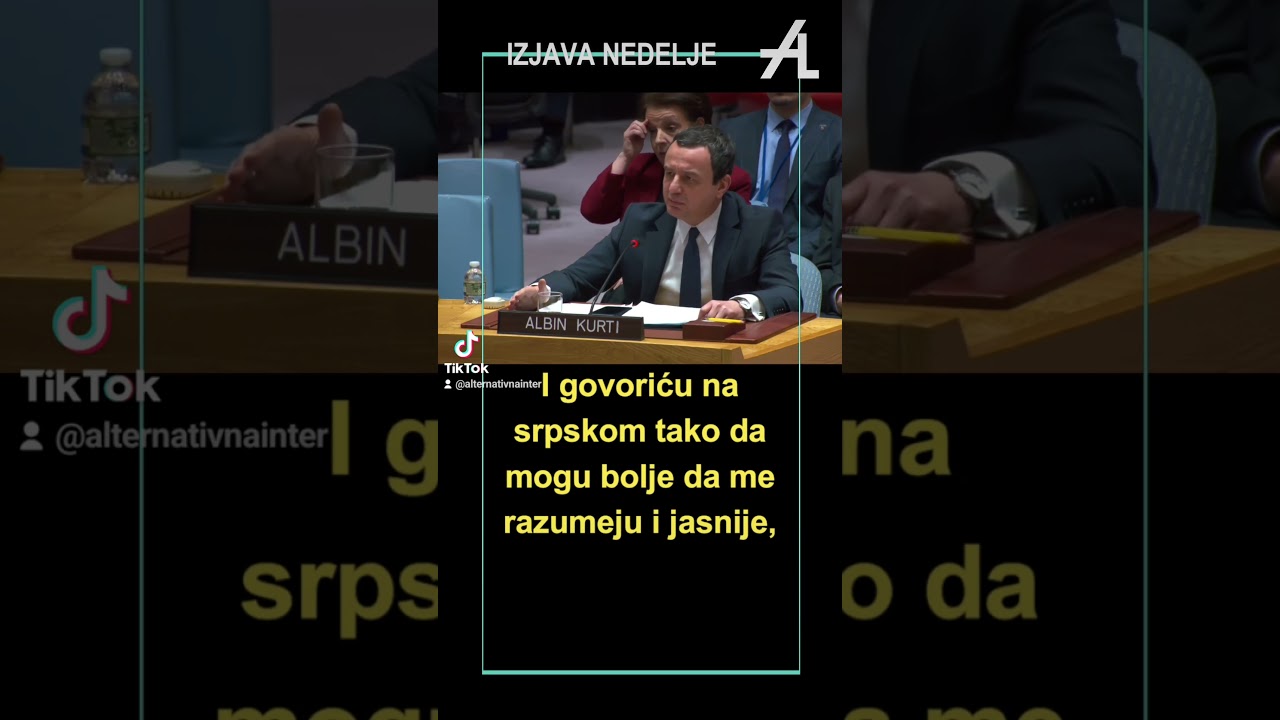 Aljbin Kurti: I govoriću srpski ...