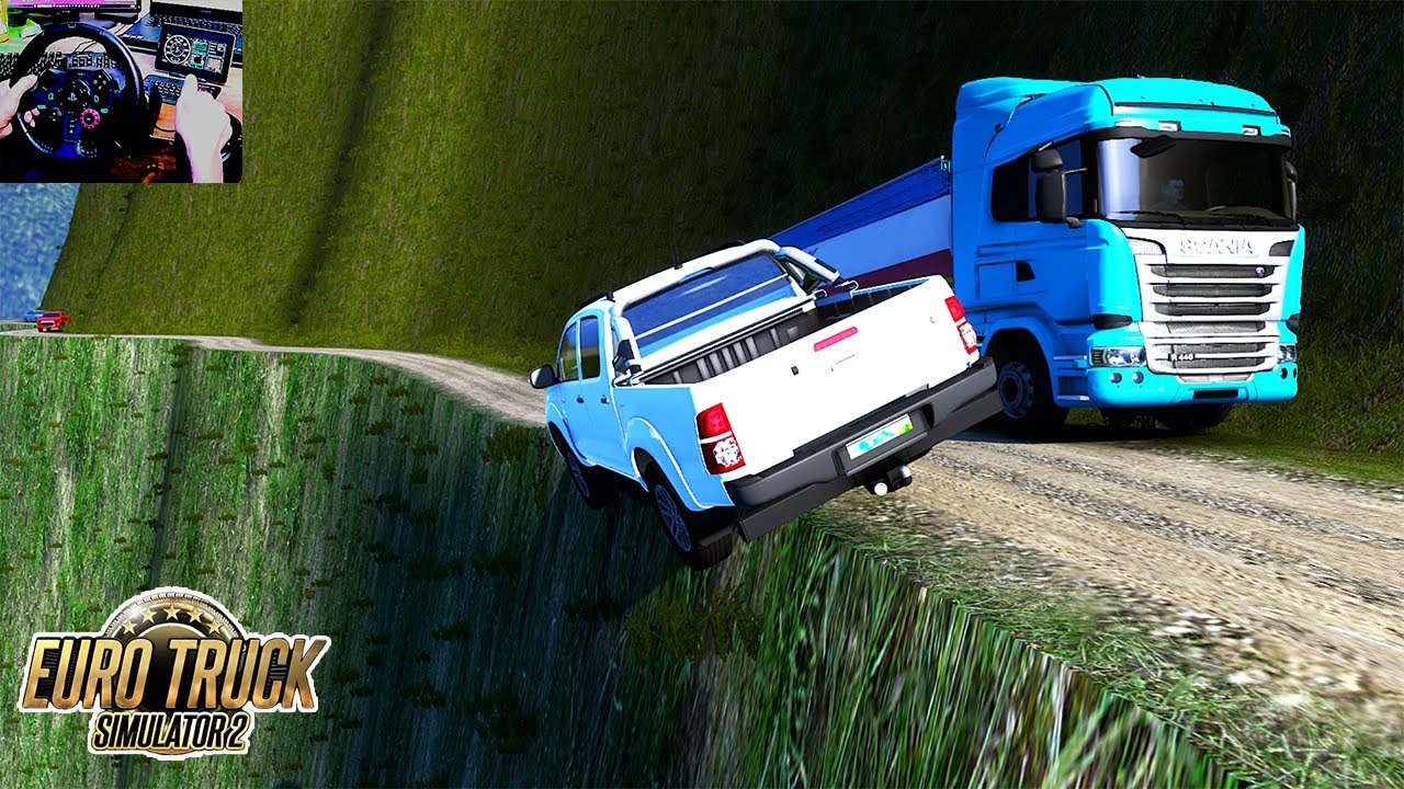 Toyota Hilux Loses Control on Extreme Narrow Roads! | Ep. 80 | ETS2 Live Steering wheel + Shifter