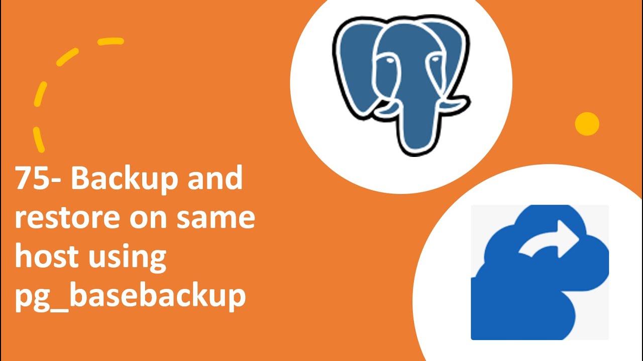 75 - резервное копирование и восстановление на том же хосте с помощью pg basebackup