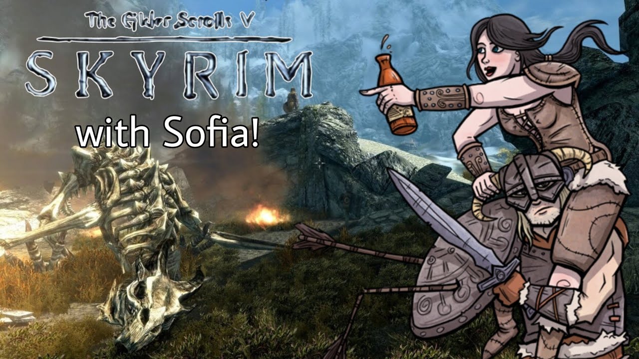 SKYRIM WITH MODS part 2 with Sofia The Foul-Mouthed Companion!