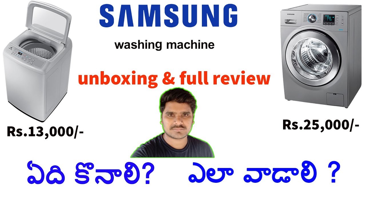 Samsung Top Load Washing Machine Demo Telugu | How To Use Samsung Top Load Washing Machine Telugu