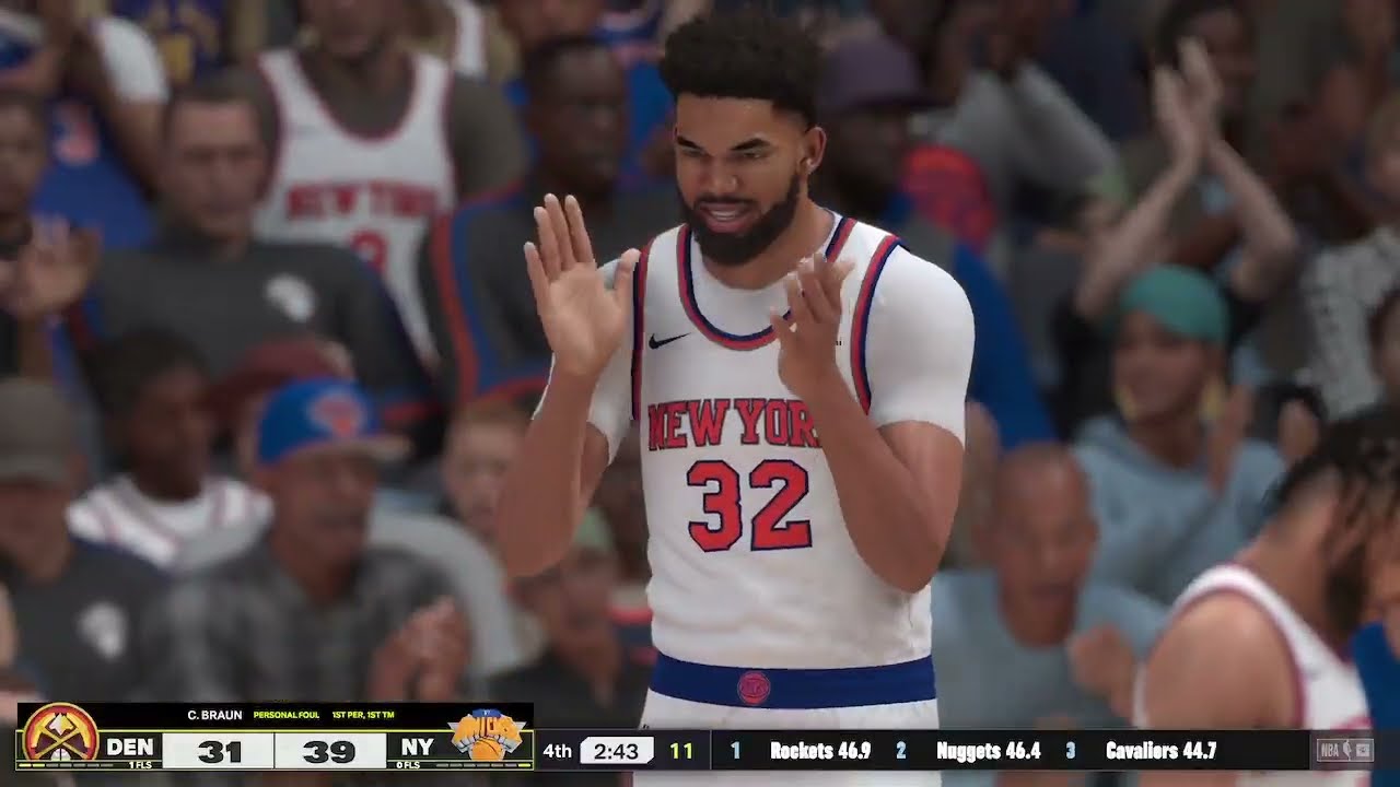 Knicks vs nuggets-NBA2K (Part 3/4)
