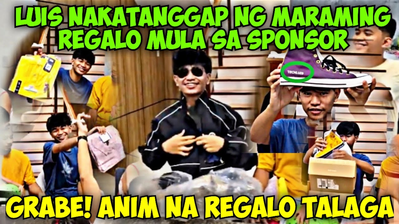 LUIS DAMING GIFTS NA NATANGGAP  SA SPONSOR | AKALA KO SHOES AT SHADES LANG MAY IBA PA PALA | TECHRAM