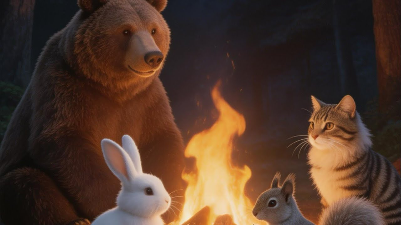 The Forest Talent Show! 🐻🐿️ #forest #animals #talent 