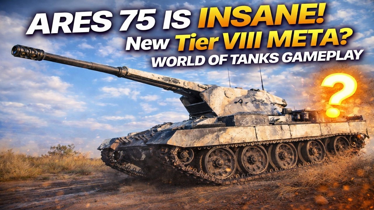 ARES 75 IS INSANE! 😱 New Tier VIII META? | World of Tanks Gameplay