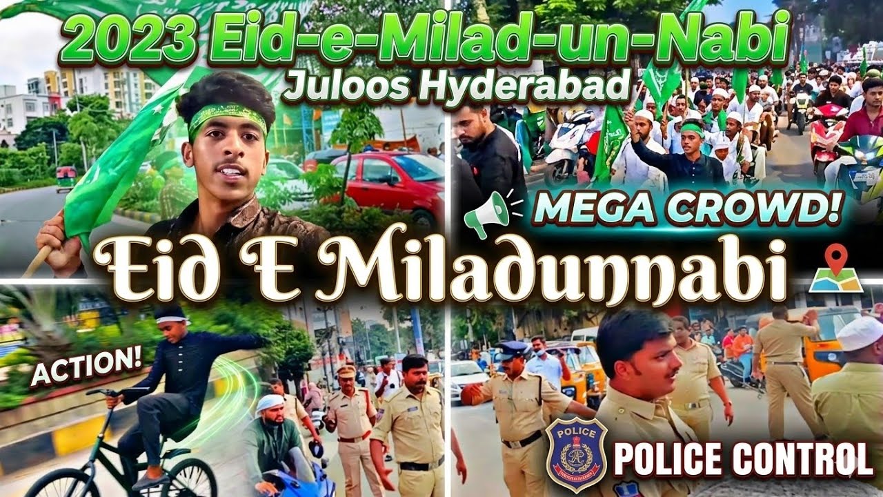Milad un Nabi 2023 juloos Hyderabad|| bike rally||Nawaz hyderabadi||| vlog