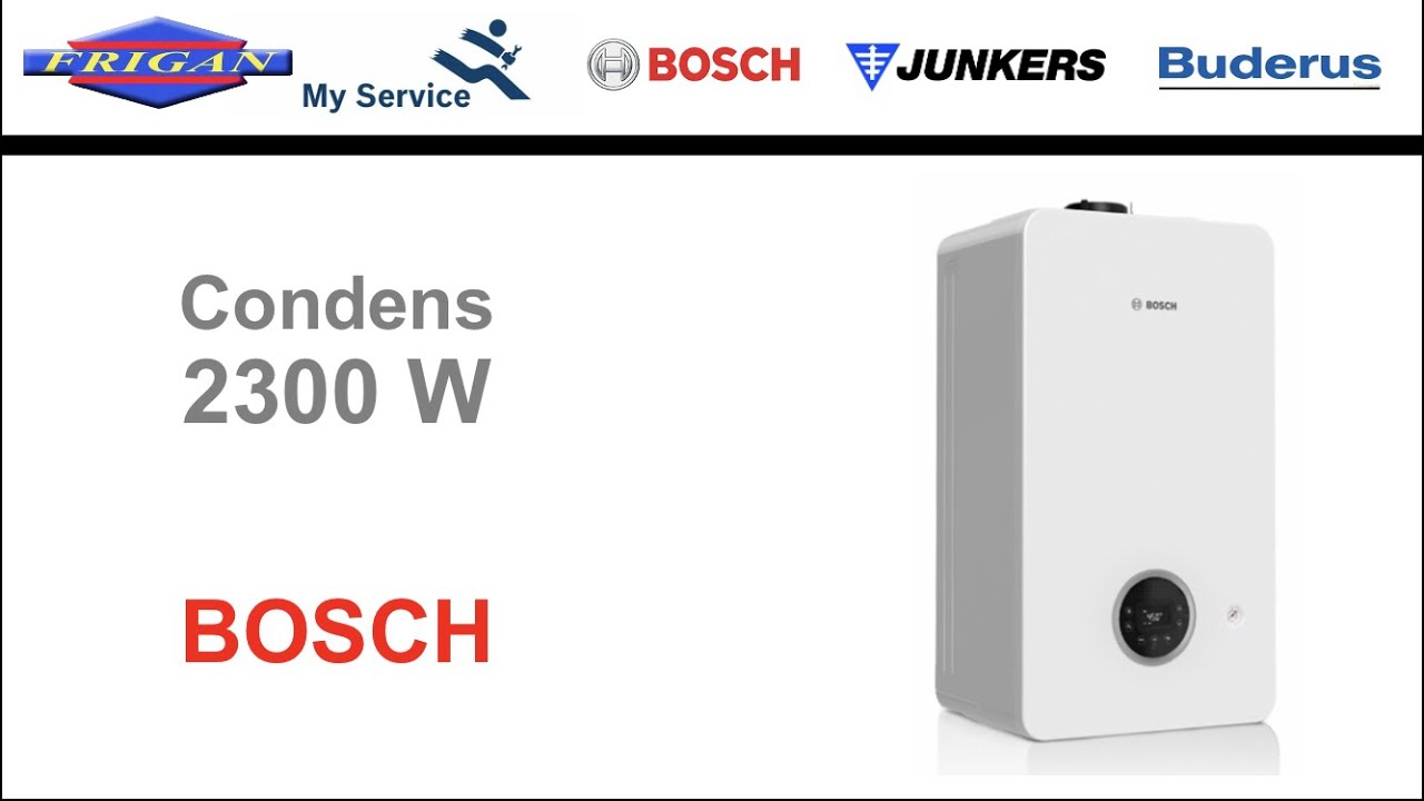 Upute BOSCH Condens 2300 W