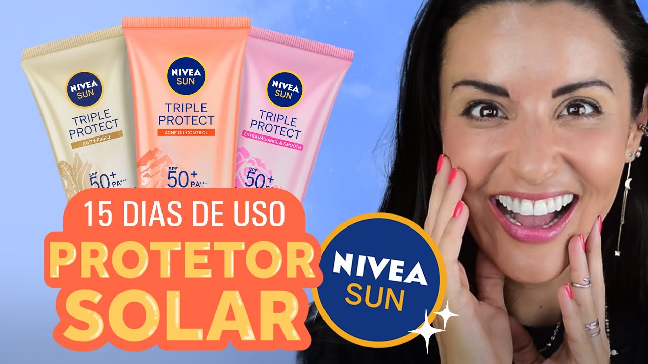 🔥15 DIAS PROTETOR SOLAR NIVEA Triple Protect Antissinais, Antiacne Oil Control e Pele Radiante