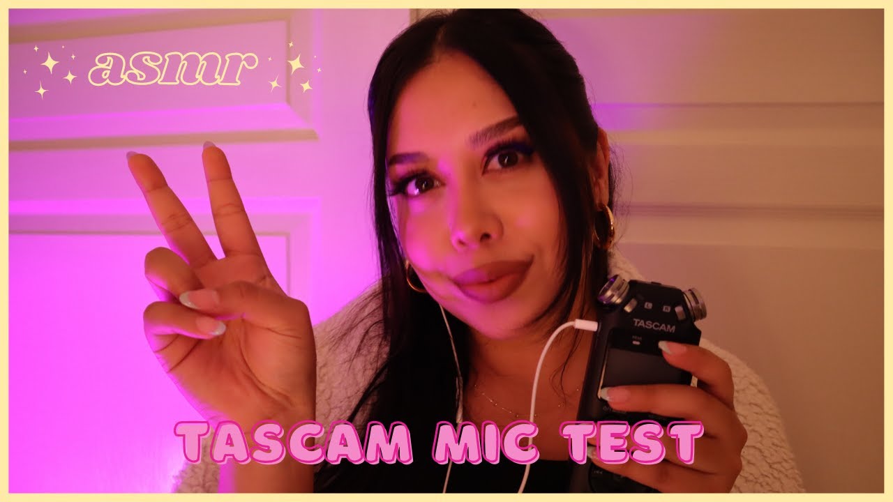 ASMR | ✿ TASCAM MIC TEST (random triggers)