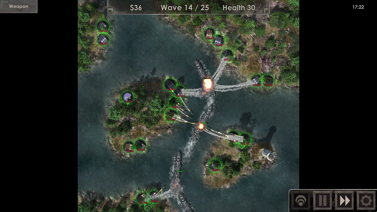 Defense Zone 3 Mission12 HARD Only Missiles