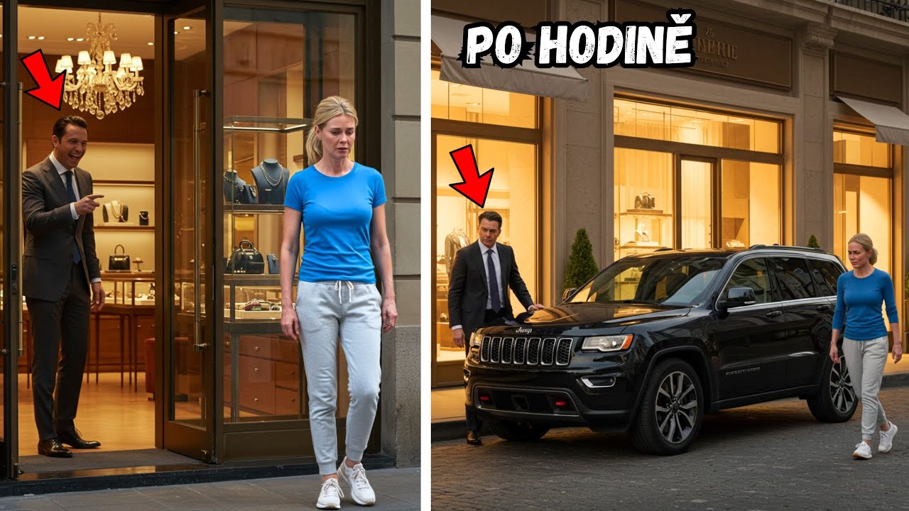 VYHODILI ji z Luxusního Obchodu... o 1 Hodinu Později Přijel její NAŠTVANÝ Manžel v JEEPU