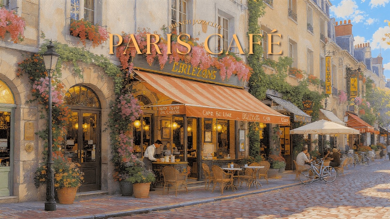 𝐏𝐀𝐑𝐈𝐒 𝐂𝐀𝐅𝐄́ ☕ Relaxing French Jazz Coffee Music | Piano & Accordion