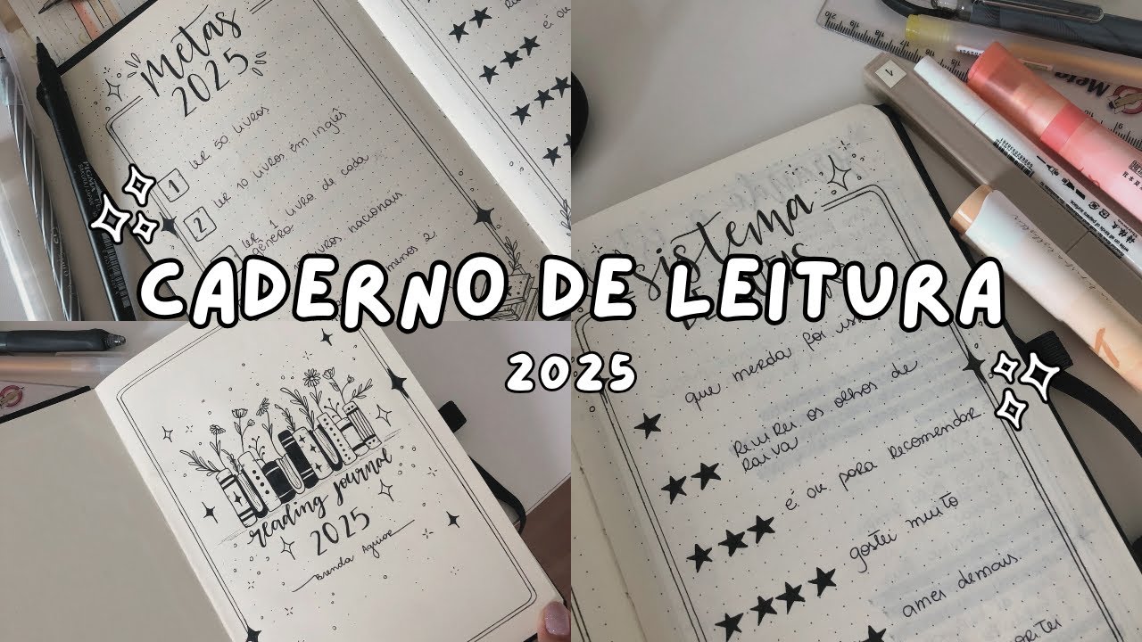 TOUR PELO CADERNO DE LEITURAS 2025 | reading journal