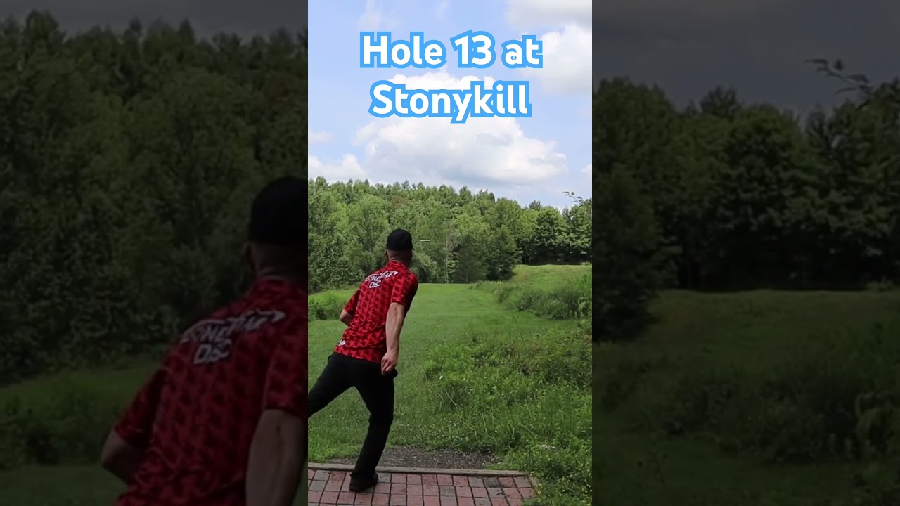 Hole 13 at Stonykill in Chatham, NY #adkdisc #lonestardisc #discgolf #views