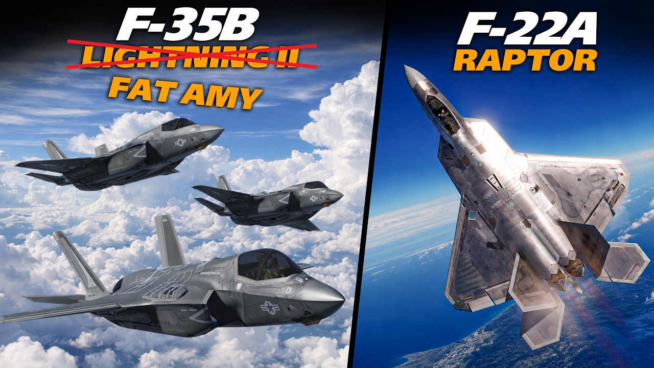 3x F-35B Lightning II против F-22 Raptor | Битва истребителей 5-го поколения | Digital Combat Sim...
