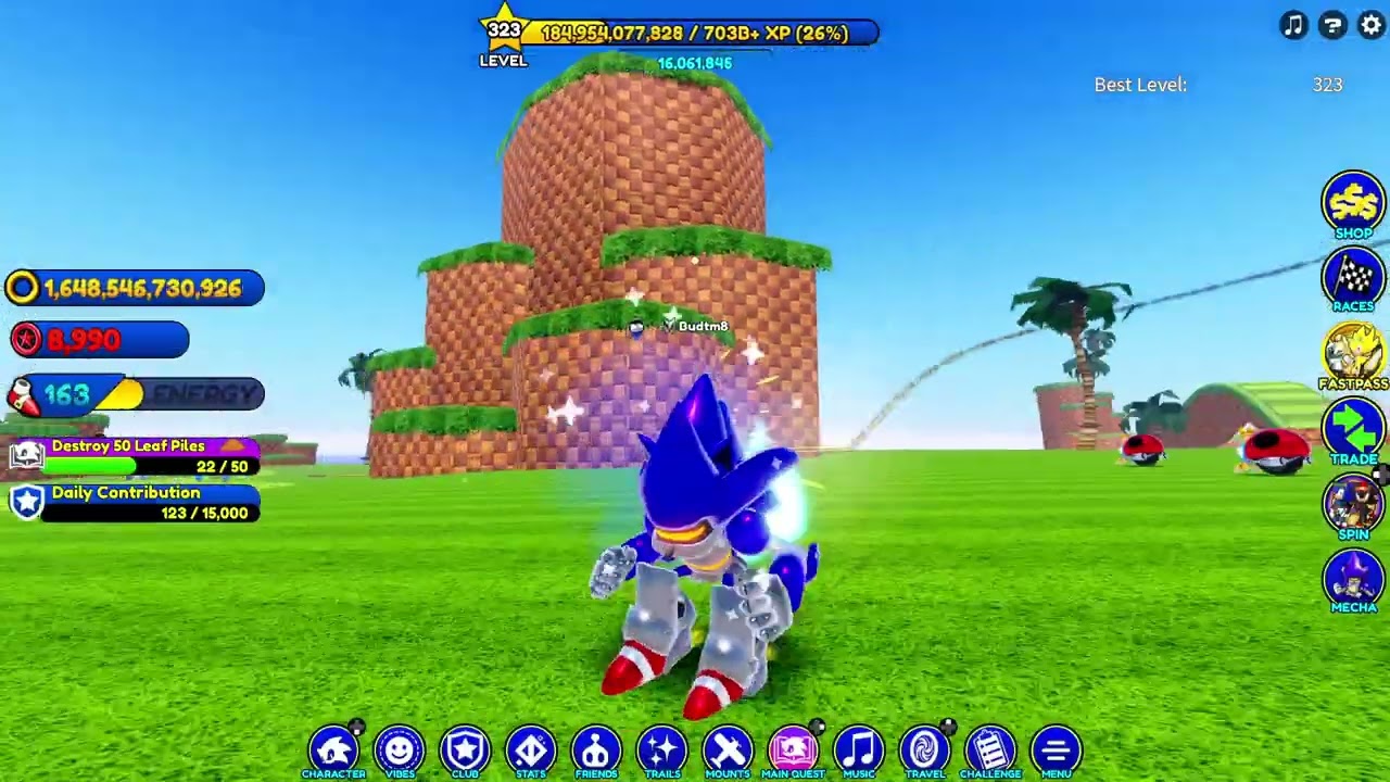 Mecha Sonic In Sonic Speed Simulator!