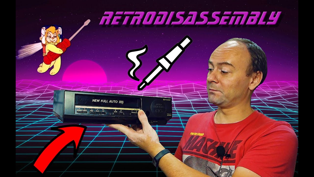 Разбираем старый видеомагнитофон , а что-же внутри ?!