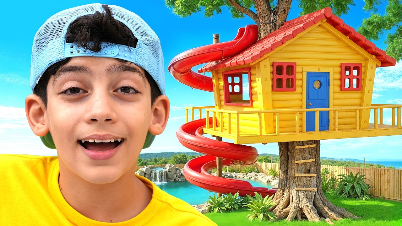 Jason Plays in the Secret Treehouse with Friends