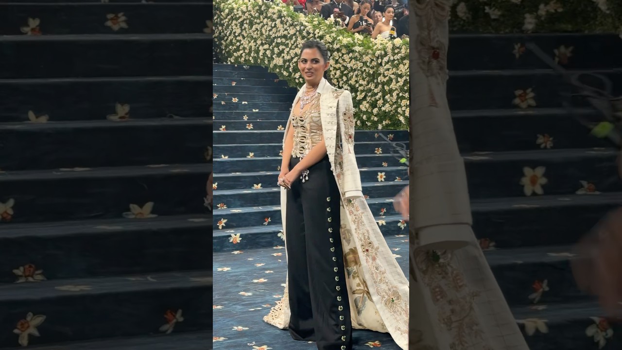 Isha Ambani&rsquo;s Met Gala Look by Anamika Khanna | Indian Craftsmanship on Global Stage