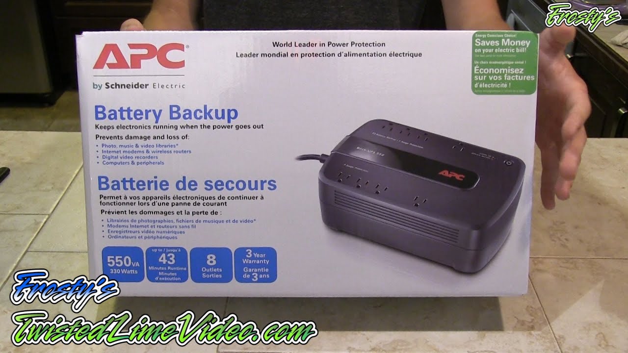 APC Battery Backup Unboxing - Backup-UPS 550 - 550 va / 330 Watts Model