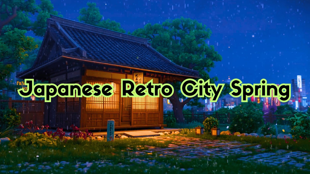 Japanese Retro City Spring 🎧 Lo-Fi Hip Hop for Focus & Calm Nights